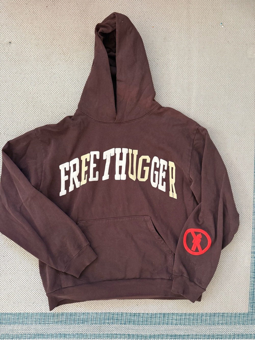 CJ X CACTUS PLANT FLEA MARKET “FREE THUGGER” HOODIE L